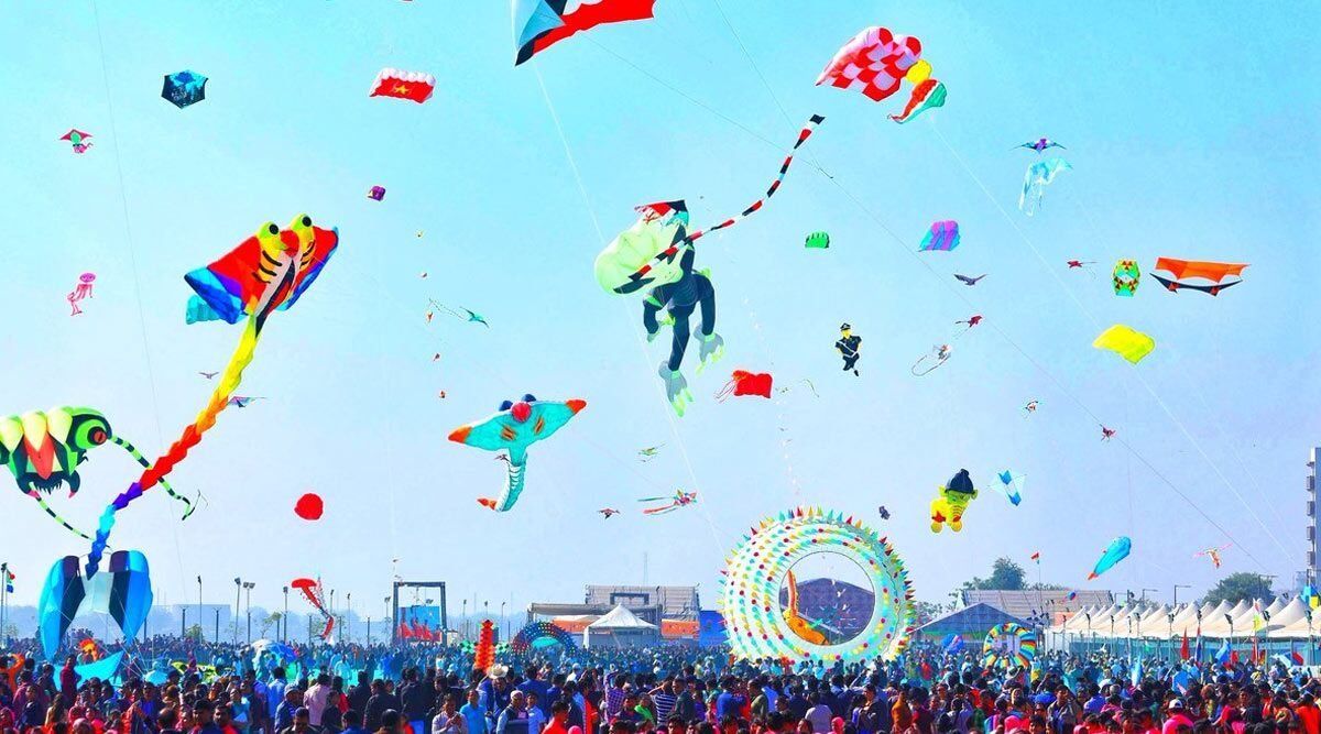 international kite festival, Kite Festival in Gujarat